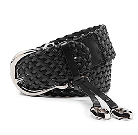 michael kors black braided belt|belk+ Michael Kors women.